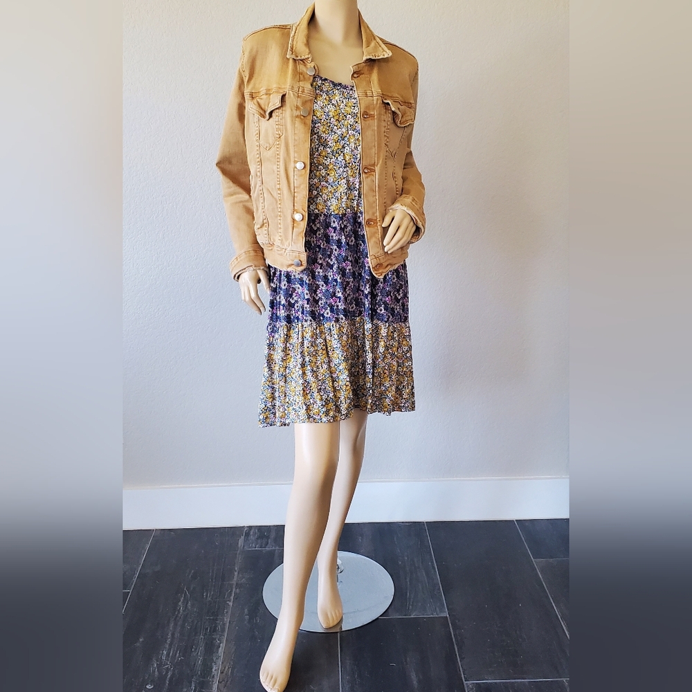 NATURAL LIFE HARLEY TIERED FLORAL SIMPLE DRESS L/XL - Picture 2 of 13